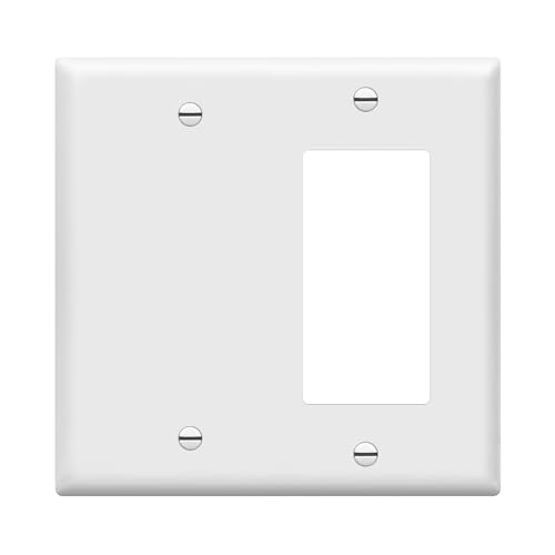 ENERLITES Combination Decorator Wall Plate (White)