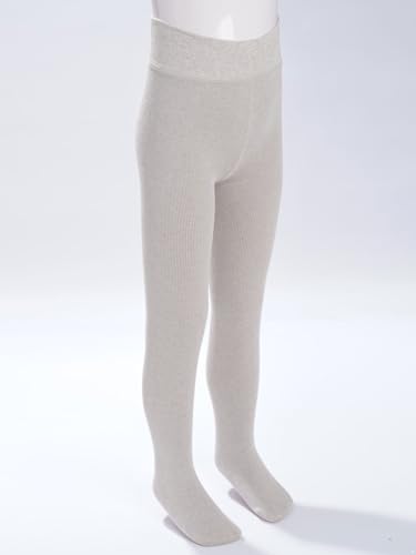 Girls Cotton Fleece-Lined Footed Tights Kids Ribbed Knit Leggings Winter Pantyhose Warm Pants Stockings4