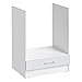Cuisineandcie - Meuble pour Four encastrable - L 60 cm - Blanc Brillant