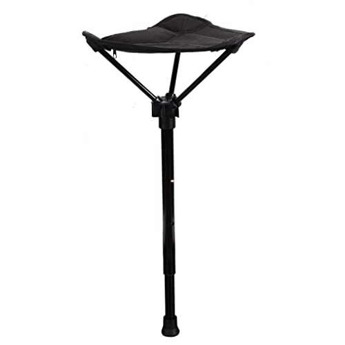 sevennine Klapphocker Teleskop Einstellbarer tragbarer Sitz Camping -Fischerei Picknickstuhl Schwarz, Angelhocker Cover