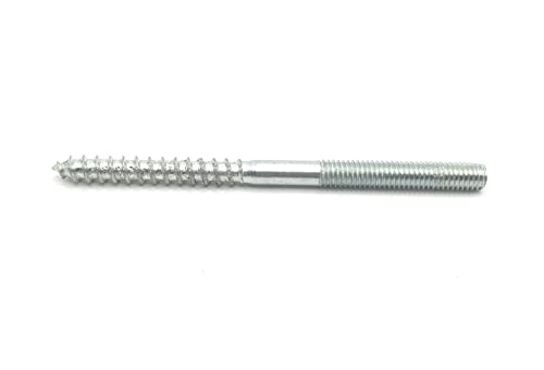 Image of Hanger Bolt M6x90 Silvery Double Headed Bolt Self-Tapping Screw for Furniture 8Pcs