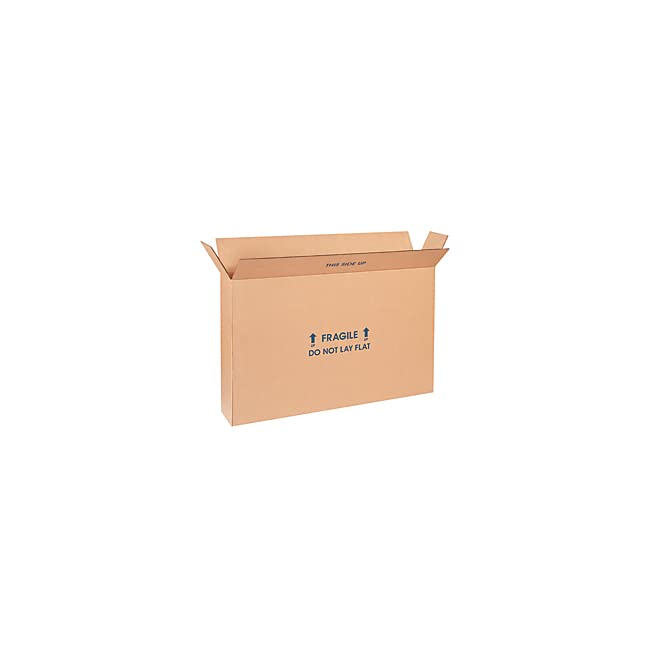 office depot brand fol flat-panel tv boxes, 28x6x20fol, kraft, pack of 5