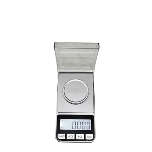 Image of Atom XS Electronic Pocket Digital Scale 100gms x 0.001gms | Digital Jewellery Scale | Atom A 205 Pocket Scale., Silver