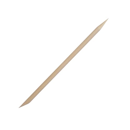 Staleks Pro - Palitos de manicura de madera naranja, 150 mm, paquete de 100