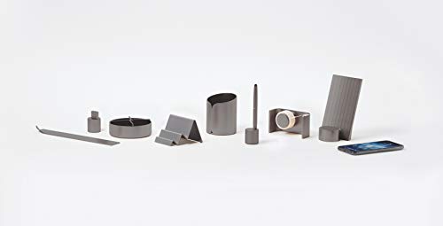 Lexon CITY CARD STAND Aluminum (Gun Metal)2