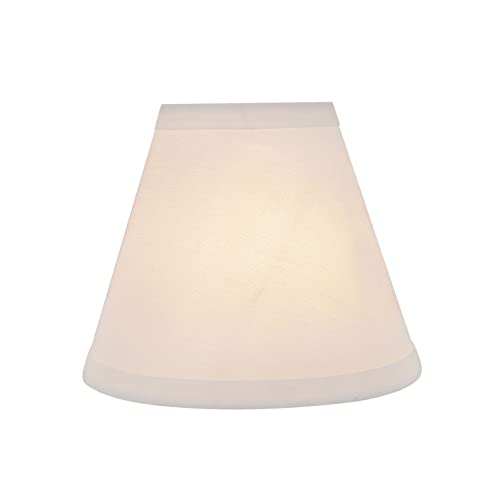 Image of Aspen Creative 32102-5A, Hardback Empire Clip-On Chandelier Lamp Shade, Off-White, 3 inch Top x 6 inch Bottom x 5 inch Slant Height, Set of 5