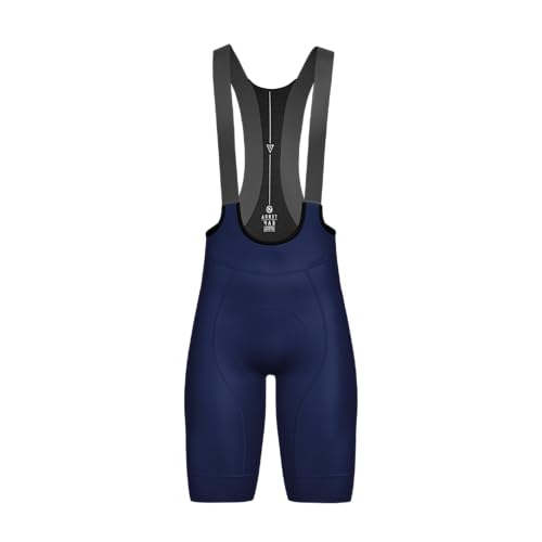 Atika   Culotte Ciclismo Hombre Corto Terra Confort Talla M Marino. Ropa Ciclismo Hombre Tirantes X3.0 Tofness. Pantalon con Badana 4D Gel, Transpirable y Elástico. Bandas Antideslizantes