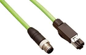 RADWELL Verified Substitute SSL-2J04-G05ME-SUB 4 Pole, 5M, CORDSET, ETHERNET, M12 D-Coded Male Straight / RJ45 Plug, PUR, Replacement of Sick Optic Electronic SSL-2J04-G05ME, Teal