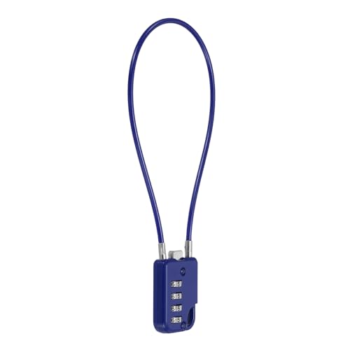 Candado de combinación con cable de 12 pulgadas y contraseña de 4 dígitos de aleación de zinc 2