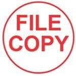 XStamper Round Stock Stamp FILE COPY