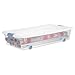 Sterilite 12-Pack Stackable Storage Bin with Wheels and Clear Design, 56 Quart