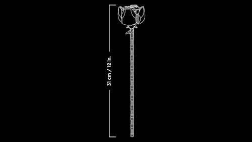 Botanicals Bouquet di Rose - Set di Fiori Finti con 12 Rose da Costruire, Hobby Creativi per Adulti, Decorazione di Natale per Casa, Idea Regalo per Donna o Uomo dalla Collezione Botanica 10328 - Lego - Immagine 9