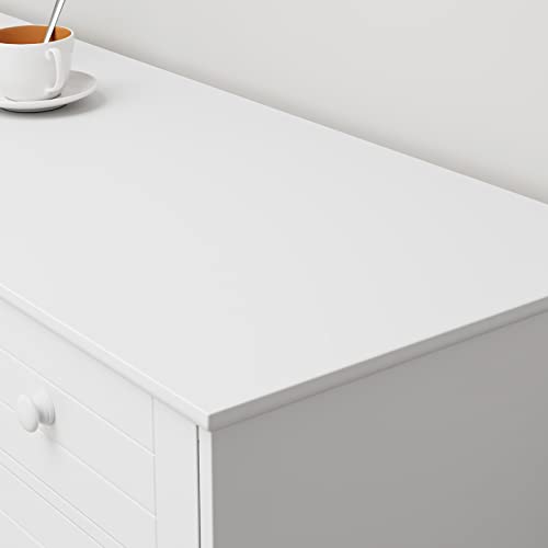 Horstors White Sideboard Buffet Cabinet With Storage, Kitchen Buffet Storage Cabinet With 2 Drawers And 3 Doors, Wood Coffee Bar Buffet Table Console Cabinet For Kitchen, Dining Room, White #TOP6