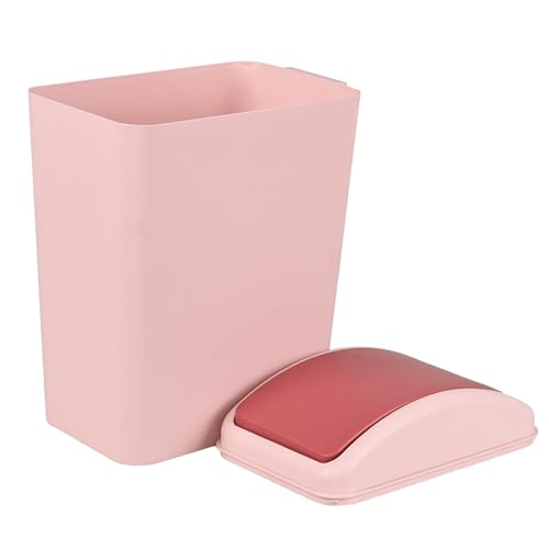 Image of Cand 4 Gallon /16 L Plastic Kitchen Garbage Trash Can with Swing Lid, Pink