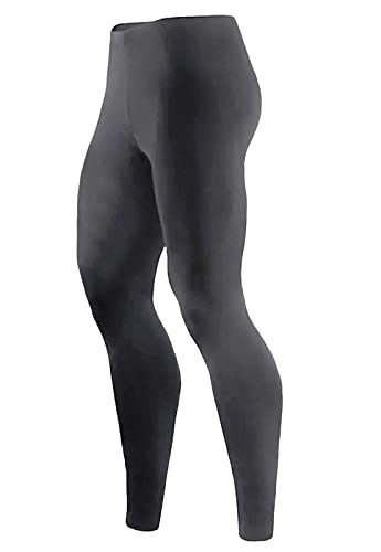 Calça Térmica Adulto Lisa Proteção UV Unissex POLIÉSTER (Cinza, G)