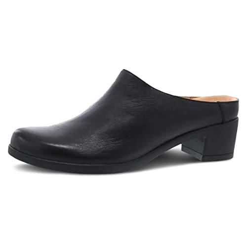 Dansko Carrie Slip-On Mule For Women - Premium Leather And Rubber Outsole For Long-Lasting Wear Natural Arch® And Memory Foam Footbed For Added Support Black 9.5-10 M Us #TOP14