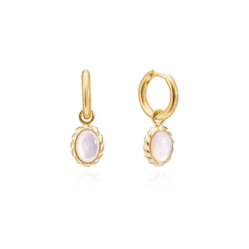 ARSIS パールピアス つけっぱなし シルバー925 金属アレルギー対応 レディース 錆びないピアス 人気 淡水パール 揺れる 大きめ ゴールド フープピアス 真珠18Kゴールドコーティング かわいい オシャレ お祝いの日 冠婚葬祭 プレゼント女性 ジュ