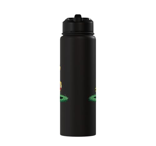 Banana Football Player Fruit Sport Cute Banana Soccer Player Stainless Steel Insulated Water Bottle