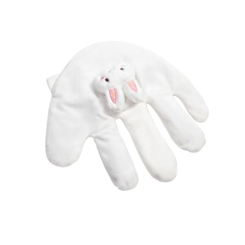 電動トントン赤ちゃん寝かしつけぬいぐるみ 自動睡眠サポート スリーピングパーム 加熱可能天然小豆コア リズミカル振動 自動トントン機能 夜間育児用 (ヤシのウサギ,電動)