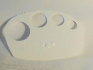 Cooking Club Of America Spaghetti Pasta Portion Measure Plastic Bowl Scraper