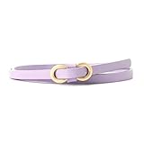 Photo Gallery helbay cintura in pelle annodata da donna - cintura stretta e sottile per gonne e jeans, coordinabile,viola,110x1cm Photo Gallery helbay cintura in pelle annodata da donna - cintura stretta e sottile per gonne e jeans, coordinabile,viola,110x1cm