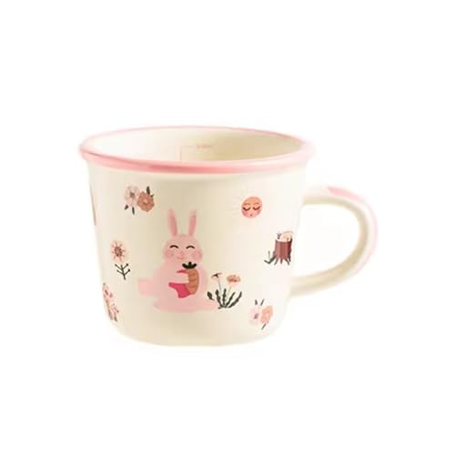 マグカップ おしゃれ 可愛い うさぎ 目盛り付き 耐熱耐冷 ミルク コーヒーカップ ティーカップ セラミック コップ 家族お揃い オフィスコップ 朝食カップ 誕生日 新築祝い 退職祝い プレゼント