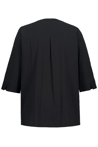 Ulla Popken Tunika Camicette, Schwarz, 72-74 Donna - 4