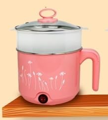 CREATION BAZAAR Electric Multifunction Cooking Pot 1.5 litre Cooker Mini Electric Cooker Steamer Cook Pots for Noodles(Multicolor)