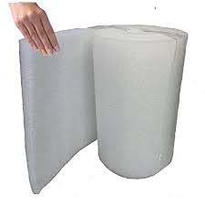 SU-10 Shri EP EPE Foam 20MM Roll/Sheet (3 Feet x 6 Feet Length) White Color (Set of 1 Roll)