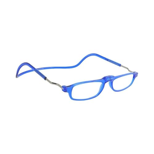 CliC Eyewear - Clic Base - Color: Azul - Graduación: +1.5 - Gafas de lectura clásicas - Forma rectangular - Gafas de lectura hombre/mujer - Made in Italy