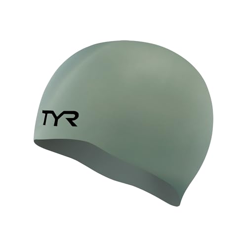 Image of TYR Silicone Swim Cap for Men and Women - Wrinkle-Free, Durable & Tear Resistant, Low Drag Training & Competition Cap