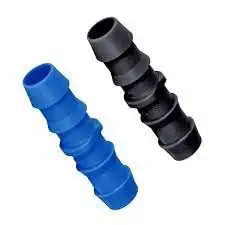 Plastic Drip Irrigation Accessories 16 mm Straight Connector with Tap (Black) Pack of (200) (200)