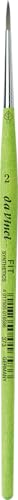 da Vinci Student Series 373 Fit for School and Hobby Paint Brush, Round Elastic Synthetic with Green Matte Handle, Size 2