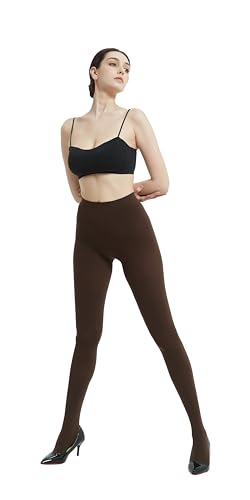 Image of 80D Semi Opaque Tights for Women Stretchable High Waist Womens Stockings Soft Pantyhose with 20+ Colors