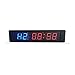 YXMY2020 Fitnessstudio-Timer LED 6. -Digit-Anzeige Countdown-Uhr 24 Stunden Große Digitaluhr Indoor-Turnhalle-Box-Training Laufende Countdown-Timer Fitness-Sport-Timing-Uhr