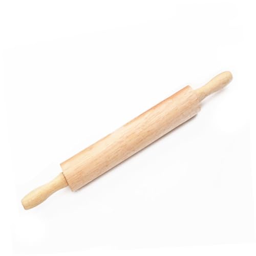 ULTECHNOVO Rodillo de Madera para Amasar con Rodamientos Suaves Herramienta Resistente para Masa Pizza Tartas y Galletas Mango Ergonómico para Cocina