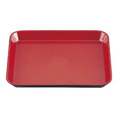 若泉漆器 デリカバット (大) 黒内朱 1-121-8 メラミン樹脂 日本 ADLJ302