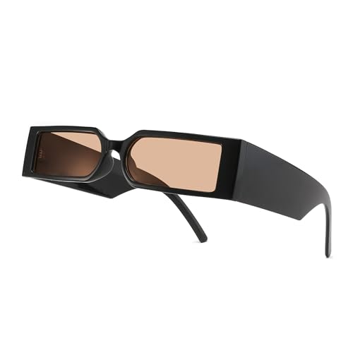 Image of Techinigadgets Axel Retro Rectangle Sunglasses Small Frame Vintage Eyeglasses For Men Women UV Protection Mens Womens Gift
