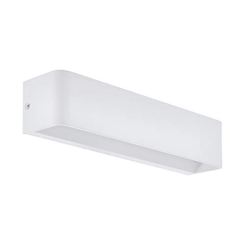 EGLO LED Wandlampe Sania 4, 1 flammige Wandleuchte, Minimalismus, Wandstrahler innen aus Aluminium, Wohnzimmerlampe, Flurlampe in Weiß, L 36,5 cm EGLO LED Wandlampe Sania 4, 1 flammige Wandleuchte, Minimalismus, Wandstrahler innen aus Aluminium, Wohnzimmerlampe, Flurlampe in Weiß, L 36,5 cm
