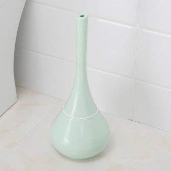 Luxafare 2 in 1 Toilet Brush Sets Plastic Cleaning Brush Toilet Brush with Holder Look Like Flower Pot Toilet Brushes Elegant Toilet Bathroom Set of 1