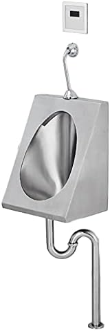 Household Items Stainless Steel Urinal, Commercial Washout High Efficiency Urinal, Induction Wall Mounted Drainage Public Toilet urinals, Bathroom Accessory for Home (B)