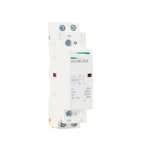 Contacteur 24V HCH8-25 silencieux 2P 25A 2NO à faible consommation