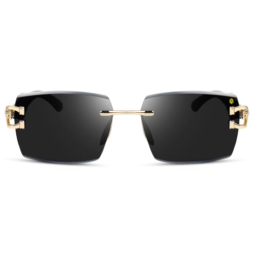 Image of Sunglasses for Men, 100% UV Protection Stylish Designer Eyewear, Trendy Square Frame Fashion Sunglasses for Outdoor, Driving & Daily Wear