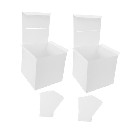 OUNONA Marriage Wedding Card Box Raffle Ticket Holder Birthday Cards Box for Party Sturdy Paper Construction