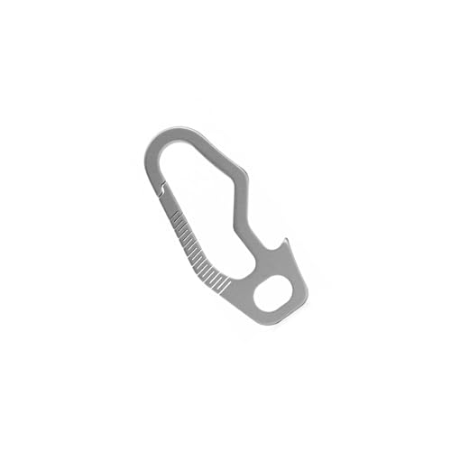 FANSHINUO 耐久性合金キーチェーン クリップカラビナ 栓抜きツール付き コンパクトカラビナ アウトドアアクティビティ用