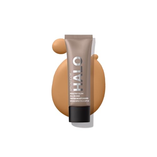 Smashbox Halo Healthy Glow Tinted Moisturizer with SPF 25 | 24-Hour Hydrating Skin Tint with Buildable Coverage and Dewy Finish | Hyaluronic Acid &amp; Niacinamide for Face