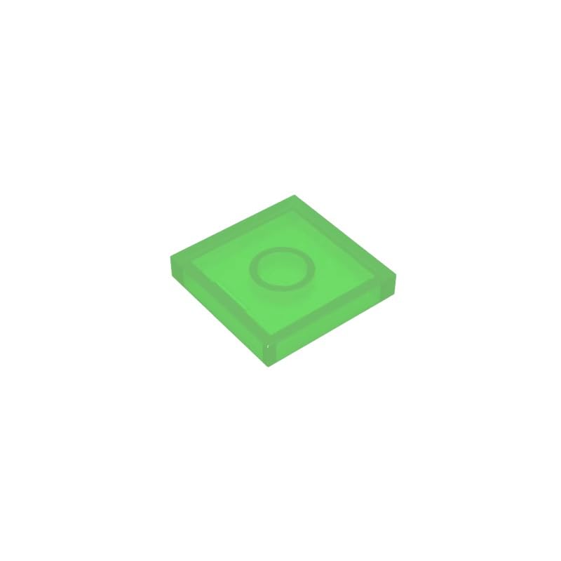 Gobricks 3068 Foundation Plate Tile 2x2 with Groove 50 Pieces GDS-561 Compatible with Lego Building Blocks Color:Trans Green — image 1