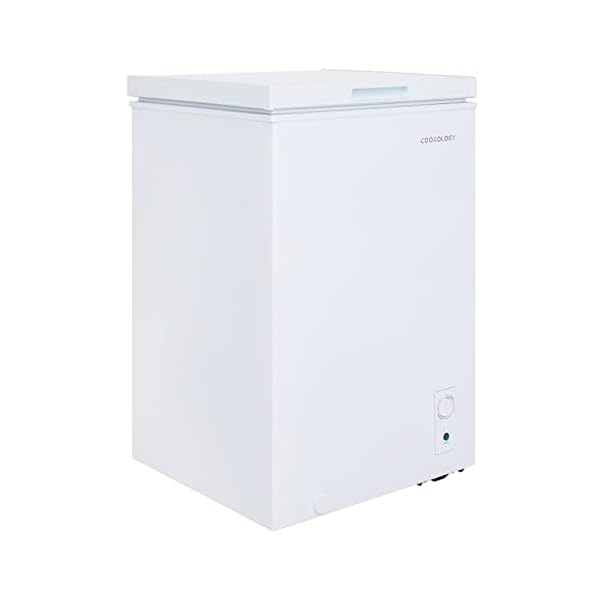 Cookology-CCFZ99WH-Freestanding-99-Litre-Chest-Freezer-Suitable-for-Outbuildings-Garages-and-Sheds-Features-a-Refrigeration-Mode-Adjustable-Temperature-Control-and-4-Star-Freezer-Rating-In-White Cookology CCFZ99WH Freestanding 99 Litre, Chest Freezer Suitable for Outbuildings, Garages and Sheds, Features a Refrigeration Mode, Adjustable Temperature Control and 4 Star Freezer Rating - In White