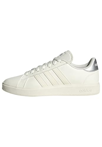 adidas Damen Grand TD Lifestyle Court Casual Shoes Schuhe, core White/Off White/Silver met, 40 EU