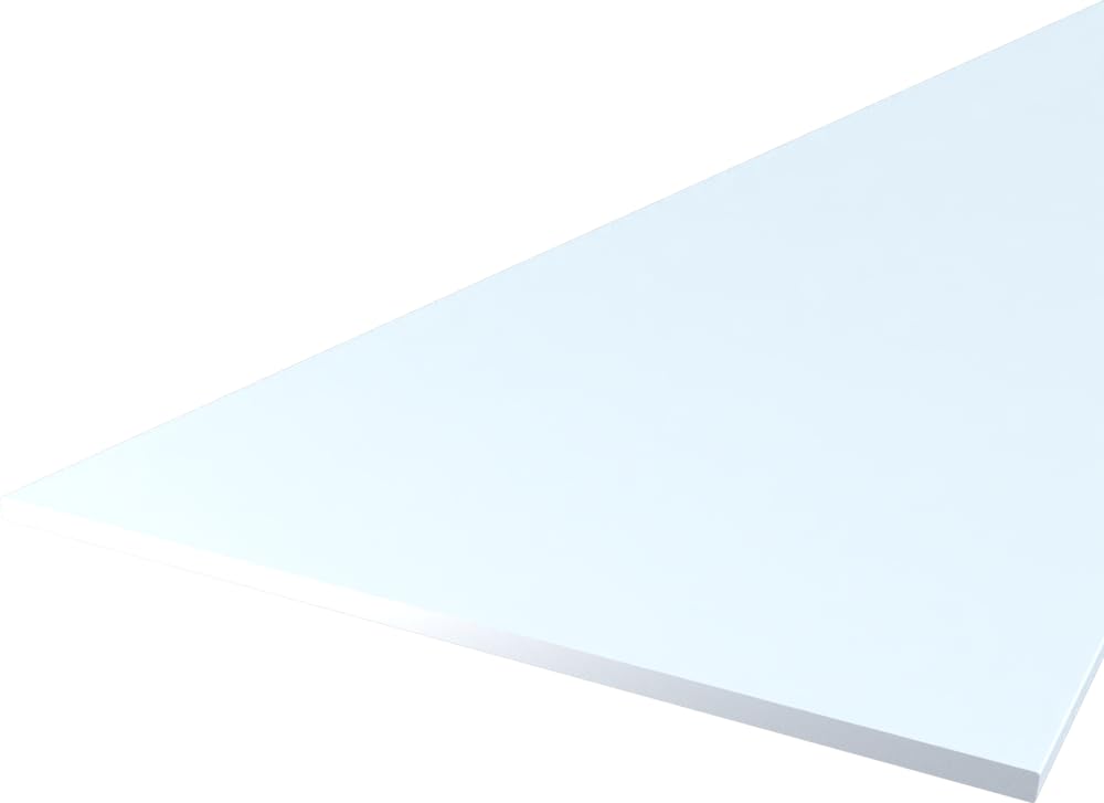 FaiX3.it - Perfil plano 80x2 mm de aluminio, lacado RAL 9016 "blanco tráfico" mate, longitud 2500 mm
